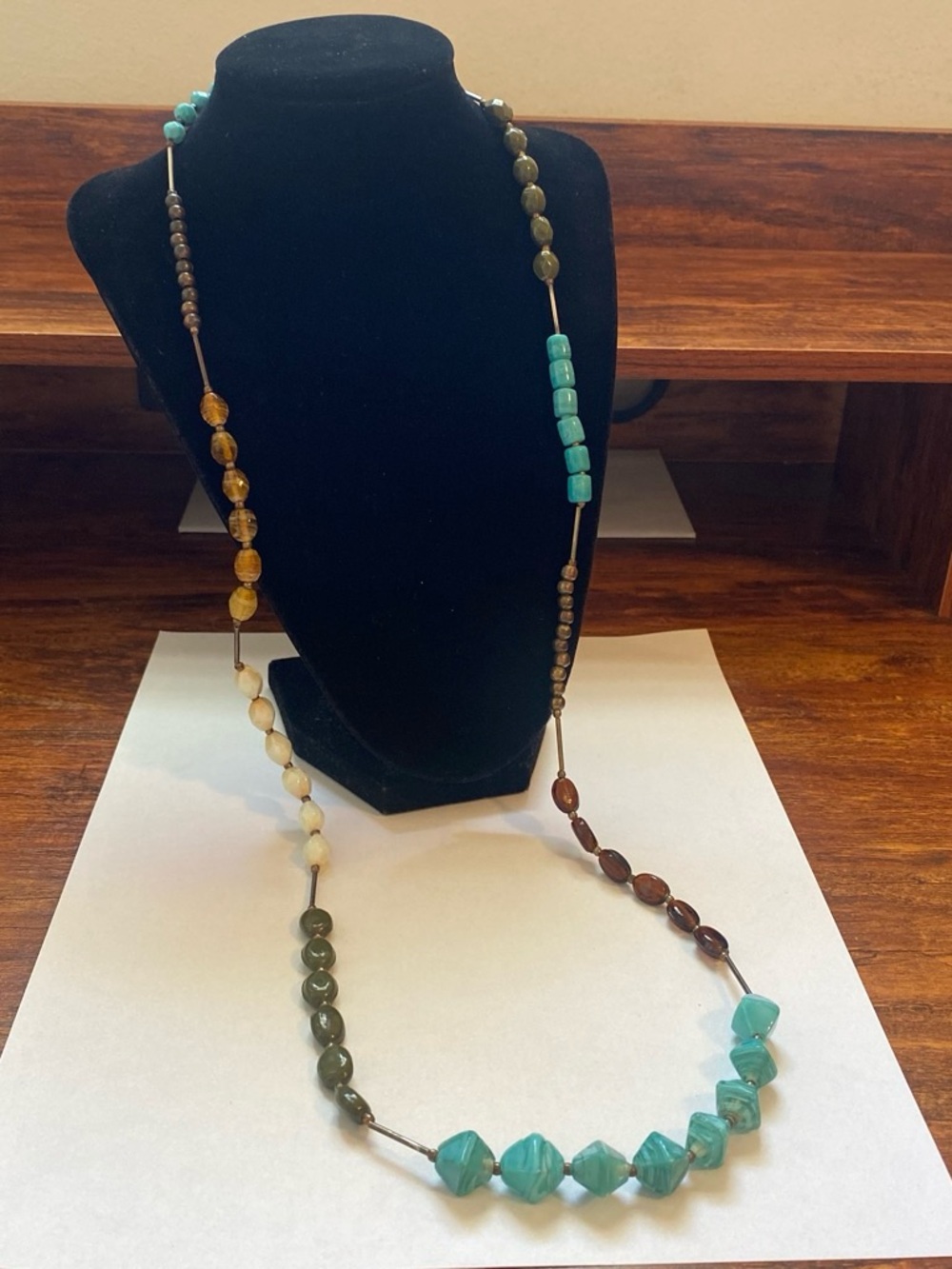 Multi-Bead Long Necklace - Women Jewelry
